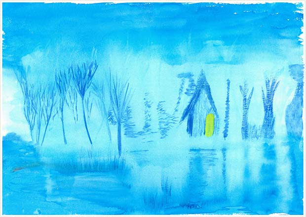 Blue landscape